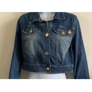 (NWT) South Pole Girl’s Size Large (14-16) Cropped Style Denim Jacket